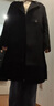 betu百图女装2022冬季新款毛呢外套时尚翻领羊绒大衣女羊毛双面呢外套毛呢大衣女2210T17 黑色 L 实拍图