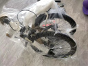 凤凰（PHOENIX） 折叠自行车女男士儿童学生轻便携免安装载可折叠小轮单车 【碟刹双减震】单速辐条轮白色 20寸【适合身高145-175cm】 实拍图