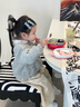 奥克兔兔（Octoto）宝宝餐盘婴儿辅食碗1-3岁儿童多功能便携316L不锈钢食品级饭盒 嘟嘟粉(餐盘+叉勺+剪刀) 实拍图