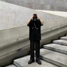 杉努（SHANNU）冰丝裤子夏季男拖地垂坠西装裤男士宽松薄款凉感直筒裤休闲长裤子 2028XK黑色【长裤】 L （约110-125斤可穿） 实拍图