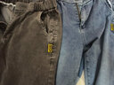 濮仕豪【两条装】秋冬季牛仔裤男 微弹微修身潮流时尚直筒休闲百搭长裤 GS-607灰色+蓝色 29码【（2尺2）体重100-110斤】 实拍图