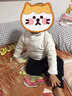 小素材 女童t恤宝宝外出打底衫儿童长袖秋衣高领上衣中领春秋装男冬季 暖棕色 110 实拍图