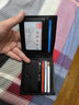 七匹狼钱包男士真皮短款2021新款简约零钱包男式头层牛皮包中年青年皮夹子生日礼物送男友送父亲 款式一黑色【精美礼盒】 实拍图