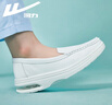 回力护士鞋女秋冬软底休闲单鞋小白鞋女鞋轻便止滑舒适平底医护鞋子 0024白色（正常尺码） 【常规通用款】 38 实拍图