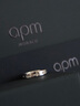 APM Monaco[周翊然同款]摩斯密码戒指简约对戒男生送男友 白色（咨询客服下单享50元E卡） 56码 (16号)（建议拍小一码） 实拍图