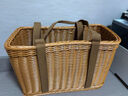 萦娪菜篮子手提藤编 野餐篮 买菜篮子仿藤编草编织篮购物买菜篓洗澡水 大号 实拍图