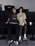 love legend情侣装夏季短袖t恤套装一男一女2024新款网红半袖上衣服学生定制 （猫咪）男灰绿+女灰绿 M 男+S女 实拍图