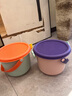 小帮手可爱玩具收纳桶儿童卡通手提宝宝幼儿积木整理小箱子零食盒筐神器 紫橙大号混装（不含积木） 实拍图