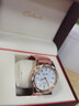 卡罗莱女表全自动机械小绿表时尚女士手表防水皮带精钢陶瓷带腕表CA1206 玫金白面粉皮 CA1206 实拍图