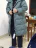 鸭鸭（YAYA）羽绒服女中长款冬季新款韩版宽松时尚设计感加厚连帽外套 暖米白色 S (建议90-110斤) 实拍图