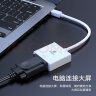 毕亚兹 Mini DP转VGA转换器线 迷你Displayport适配器 微软Surface苹果Mac雷电接投影仪电视电脑显示器转接头 实拍图