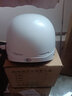 踏燕电动车头盔四季通用电瓶车头盔灰男安全帽女士款哈雷镜片半盔 318-白色升级3C 实拍图