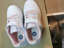 361°儿童板鞋男童六一小白鞋轻便魔术贴耐磨底女童滑板鞋小童板鞋男女 【四季款】361度白/甜心粉色 32 实拍图