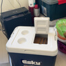 爱斯基（ESKY）保温箱户外车载冷藏箱家用食品保冷箱便携商用摆摊保鲜盒箱冰桶 Chilla-33L含350ML冰砖2个+6个冰袋 实拍图