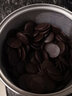 德佳维纯可可脂黑巧克力豆烘焙生巧原料 diy巧克力豆纯白巧克力原料批发 60%可可黑巧500g/罐x1罐 实拍图