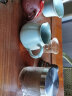 沉弗玻璃沏茶杯不锈钢内胆过滤泡茶杯带盖花茶杯耐热玻璃杯套装可加热 透明手把（350ml） 实拍图