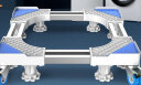 贝石 洗衣机底座移动架 滚筒波轮洗衣机加高托架空调冰箱底座支架适用于海尔美的小天鹅增高防潮通用架子4L8J 实拍图