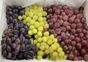 【顺丰】新疆玻璃翠葡萄 火焰无核三色白葡萄脆甜马奶提子水果 三色葡萄4斤 特级果【精品礼盒】 实拍图
