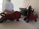 茗客茶宠摆件紫砂茶宠摆件精品可养招财功夫茶具茶玩茶盘茶宝装饰品个性创意 红窑变牛气冲天 实拍图