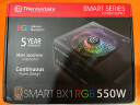 Thermaltake（Tt）额定550W Smart BX1 RGB 550 电脑电源（80PLUS铜牌/256色灯效/日系主电容/智能温控风扇） 实拍图
