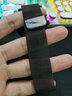 手表配件 适配华米1/2/2s华米AMAZFIT 2代硅胶表带 GTS/GTR手表带 20 22mm 吸磁网带：黑色 22mm 实拍图