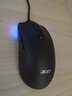 宏碁（acer） 无线蓝牙三模鼠标游戏电竞专用办公有线笔记本电脑通用可充电式轻量化设计人体工学宏定义 曜石黑新旗舰【游戏三模+63g超轻+仿生骨架结构】 实拍图