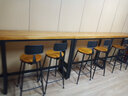 木办实木吧台桌家用奶茶店咖啡厅图书馆餐厅休闲吧阳台高脚长条餐桌椅 实拍图