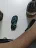 回力人字拖鞋男夏季新款时尚夹脚凉拖鞋室外休闲防滑沙滩鞋潮 黑绿色 44 实拍图