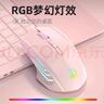 剑圣一族无线蓝牙鼠标游戏鼠标电竞鼠标电量显示无线RGB/2.4G/蓝牙三模连接竞技FPS吃鸡宏cf送男友礼物M800 基础版3键-单模-1600DPI-无光-经典粉 实拍图