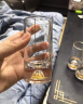 青苹果金箔水晶玻璃酒具套装高档白酒杯分酒器二两杯6只家用饭店用 实拍图