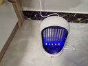 木之林灭蚊灯电蚊灯家用室内驱蚊神器婴儿孕妇卧室防蚊虫灭蝇灭蚊器诱杀 皎月白【紫光波诱蚊-充电款】 实拍图