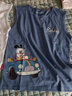 巴布豆男童夏装儿童背心夏季新款纯棉舒适透气男孩时尚百搭纯色坎肩衣服 牛仔蓝 敞篷巴布组合 140 实拍图