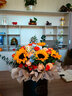 冉子花坊鲜花速递同城配送向日葵混搭抱抱桶玫瑰送女友爱人生日礼物真鲜花 欣欣向荣 实拍图