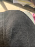 楠子汉刺绣牛仔七分袖衬衫男港风夏季潮流宽松衬衣感休闲外套痞帅上衣 黑灰色 XXL 实拍图