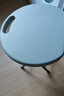 星恺（XINGKAI）塑料折叠凳子加厚家用餐凳便携客厅宿舍高圆凳小椅子 HK5202灰 实拍图