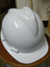 牛保安安全帽工地男施工建筑工程领导电工劳保透气高强度abs加厚安全头盔 国标经济透气款白色 实拍图