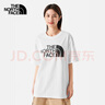 The North Face北面短袖T恤男女同款户外休闲棉质半袖86PS 白色/FN4 XL 实拍图
