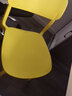 和大人餐椅家用塑料椅子现代简约餐厅饭桌靠背休闲椅北欧洽谈接待餐桌椅 LGF版黄色+坐垫 加强加厚破损必赔 实拍图