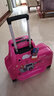 汪汪队立大功（PAW PATROL）儿童骑行行李箱可坐拉杆箱万向轮男孩女宝宝卡通木马汽车旅行箱 天天骑行款粉色 20英寸 实拍图