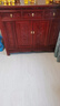 供桌家用供神桌一体香案供台全实木佛柜老榆木佛台财神爷供神用 三屉带拉板150*60*108 红色 实拍图