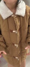 MiniPeace太平鸟童装女童外套夹克儿童棉服棉袄秋冬装绒领暖 卡其色 120cm 晒单实拍图