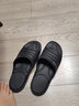 宝人（boree）拖鞋男外穿新款浴室防滑防臭一字拖石墨烯抗菌情侣室内家居凉拖鞋 黑色 43-44 男款 实拍图