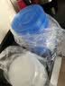 赛卓 一次性餐盒家用打包盒快餐便当盒饭盒食品级保鲜盒户外野炊餐具 600ml 明蓝中号圆碗*50个 实拍图