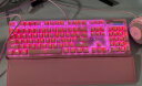 雷蛇（Razer） 黑寡妇蜘蛛V3 机械键盘有线键盘游戏键盘 RGB电竞少女馆 黑寡妇蜘蛛V3粉晶绿轴-104键 实拍图