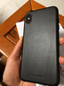 洽利  适用iPhoneX/XS/XR手机壳头层牛皮防摔保护套商务全包苹果xs max壳 6.5英寸苹果Xs Max胎牛皮黑色（金属按键） 实拍图
