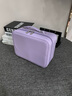 爱情海化妆包女便携旅行大容量带镜子洗漱包高颜值手提护肤品收纳箱旅游 【紫色】化妆师专用化妆箱出差 随身口红包防泼水出门化妆刷收纳 实拍图