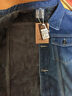 增仔冬季加绒加厚牛仔外套男加绒牛仔夹克韩版修身牛仔衣服耐寒保暖衣 002深蓝加绒加厚款 XXXXL 实拍图
