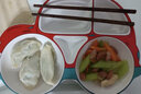 TENGTOO儿童餐盘宝宝陶瓷分餐盘分格早餐盘饭盒可爱卡通小汽车饭盘 黄色【6岁以上】陶瓷餐盘 1件套 实拍图