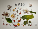 易树家鱼3D立体墙贴自粘卧室客厅玄关墙面装饰贴纸背景墙贴画墙纸 上善若水733YC9015A+734YC9015B 大 实拍图