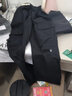 卡图弛美式高街工装裤男春秋季宽松潮流直筒阔腿韩版运动休闲长裤子男装 黑色 L 【建议100-120斤】 实拍图
